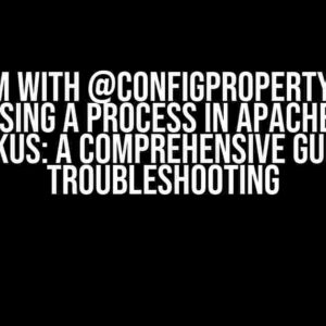 Problem with @ConfigProperty in null when using a process in Apache Camel Quarkus: A Comprehensive Guide to Troubleshooting