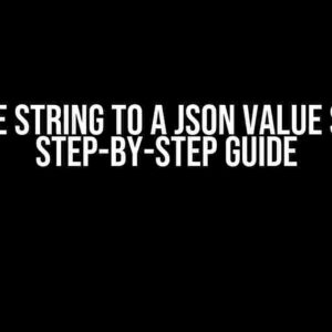 Serialize String to a JSON Value String: A Step-by-Step Guide